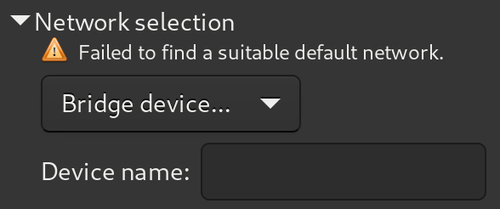 Virt-Manager netword device